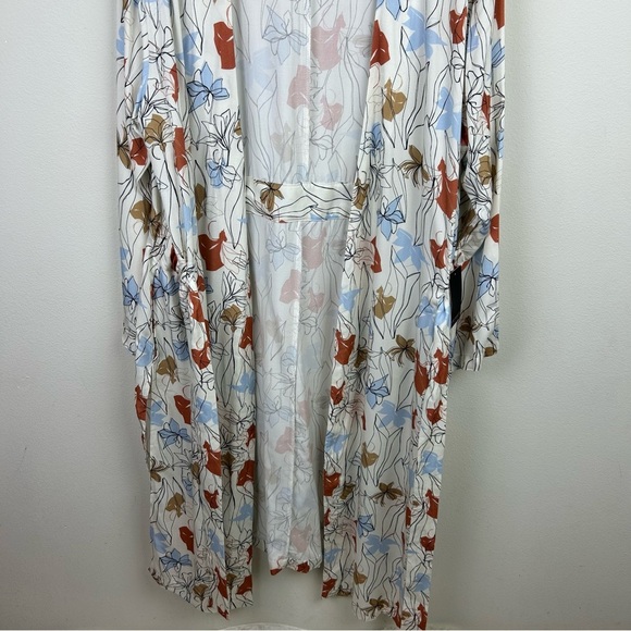 NWT Eloquii Duster cardigan longer length belted with pockets side slits 14/16 - Picture 16 of 16